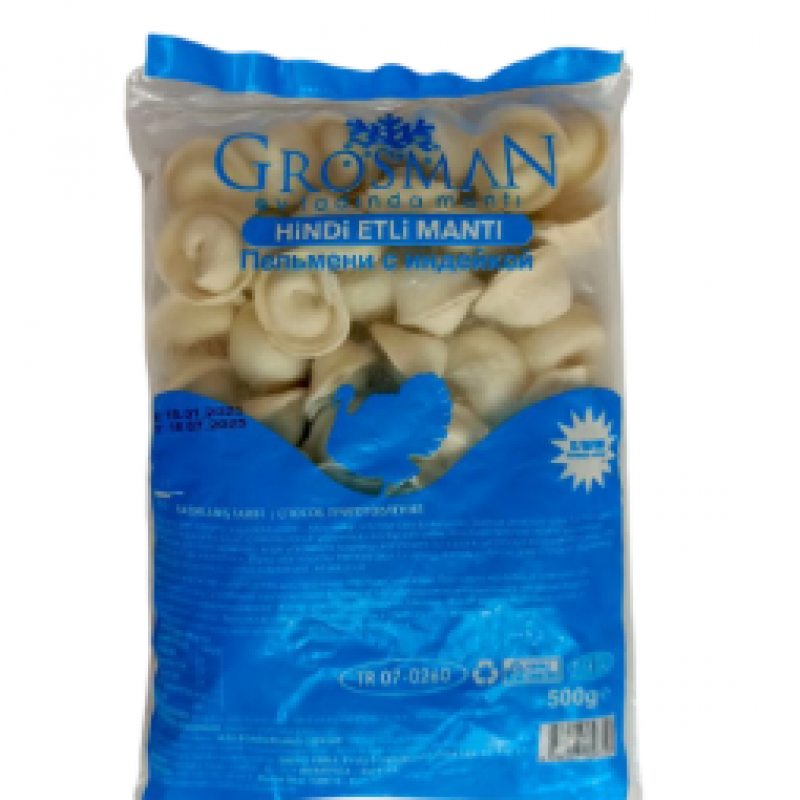 GROSMAN Hindi Etli Pelmeni Mantı 500 Gr