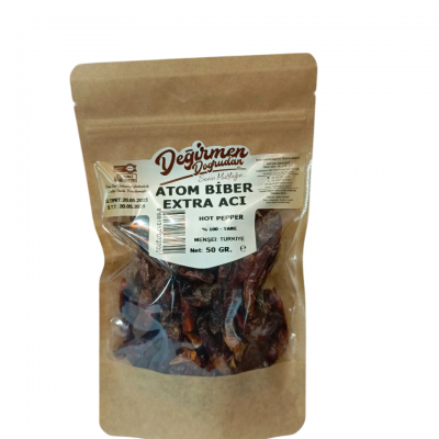 DEĞİRMEN Tane Atom Acı Biber 50 Gr