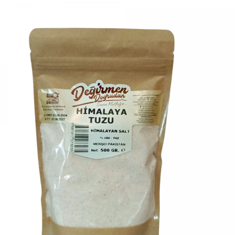DEĞİRMEN Toz  Himalaya Tuzu 500 Gr