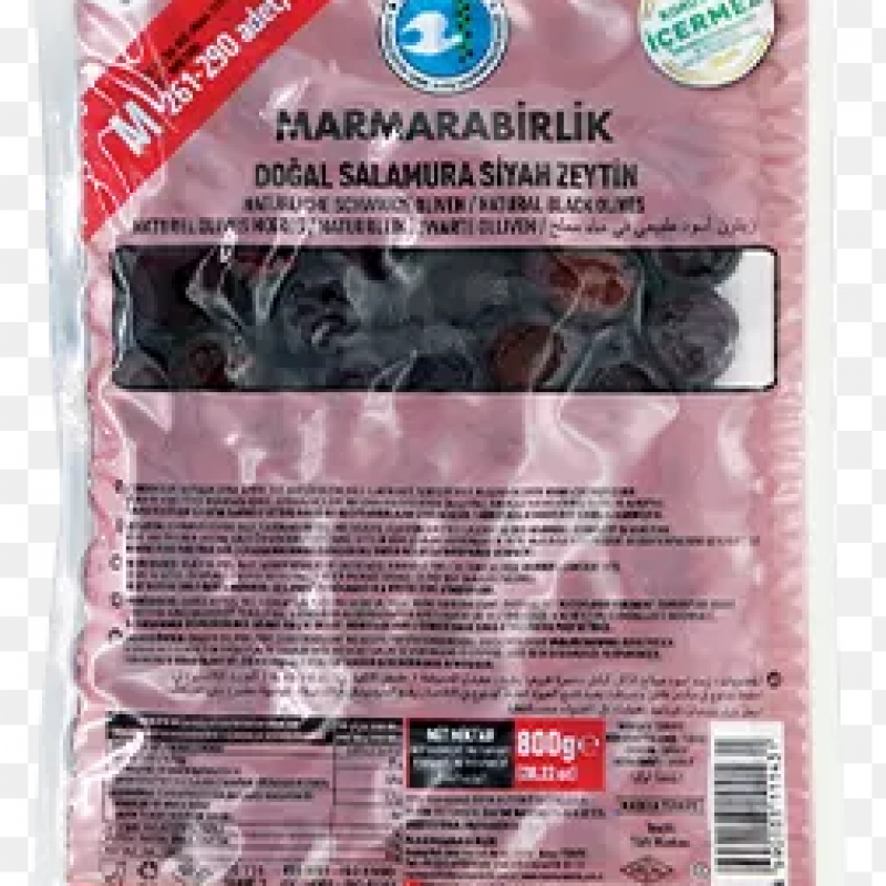 MARMARA BİRLİK M Doğal Salamura Siyah Zeytin 500 Gr