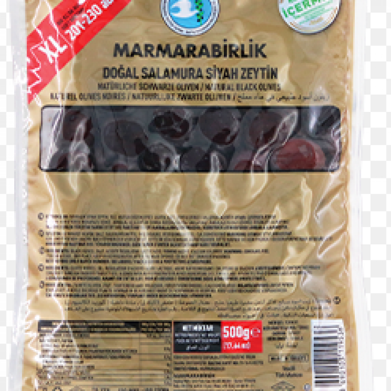 MARMARA BİRLİK XL Doğal Salamura Siyah Zeytin 500 Gr