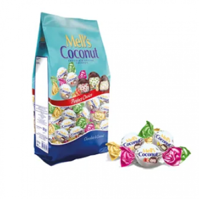 MELL'S COCONUT Meyve Parçacıklı Hindistancevizli Çikolata 250 Gr
