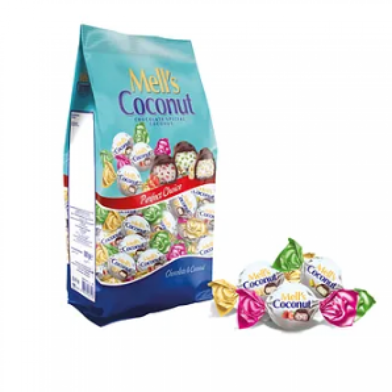 MELL'S COCONUT Meyve Parçacıklı Hindistancevizli Çikolata 250 Gr