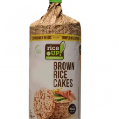 RICE UP Ayçiçeği Çekirdekli Esmer Pirinç Patlağı 120 Gr