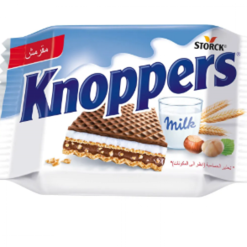 STORCK Knoppers Sütlü Krema ve Nuga Krema Dolgulu Gofret 25 Gr