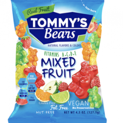 TOMMY'S BEANS Glutensiz Vegan Karışık Meyveli Jelibon