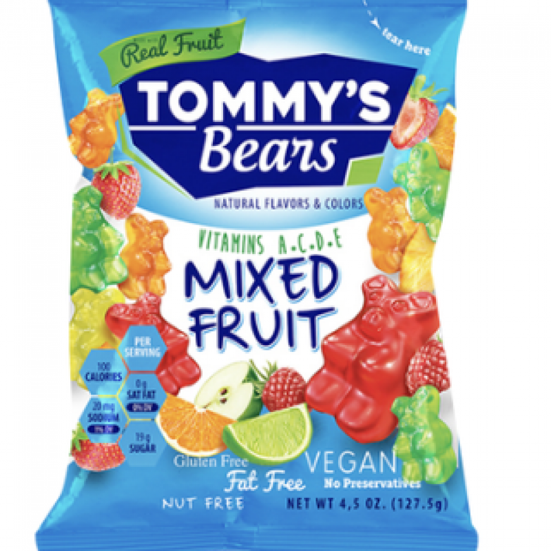 TOMMY'S BEANS Glutensiz Vegan Karışık Meyveli Jelibon